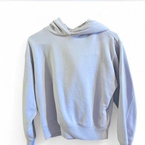 Light purple cropped  Casual Hoodie